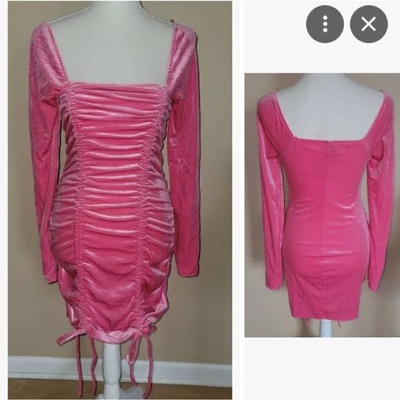 Wild Fable pink ruched dress xs - Picture 3 of 10
